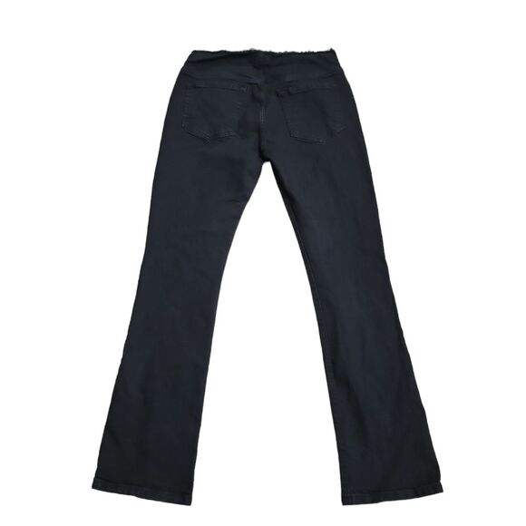 Frame Denim Women's Cut off waist mini boot slit denim in film noir size 28 - Picture 3 of 10